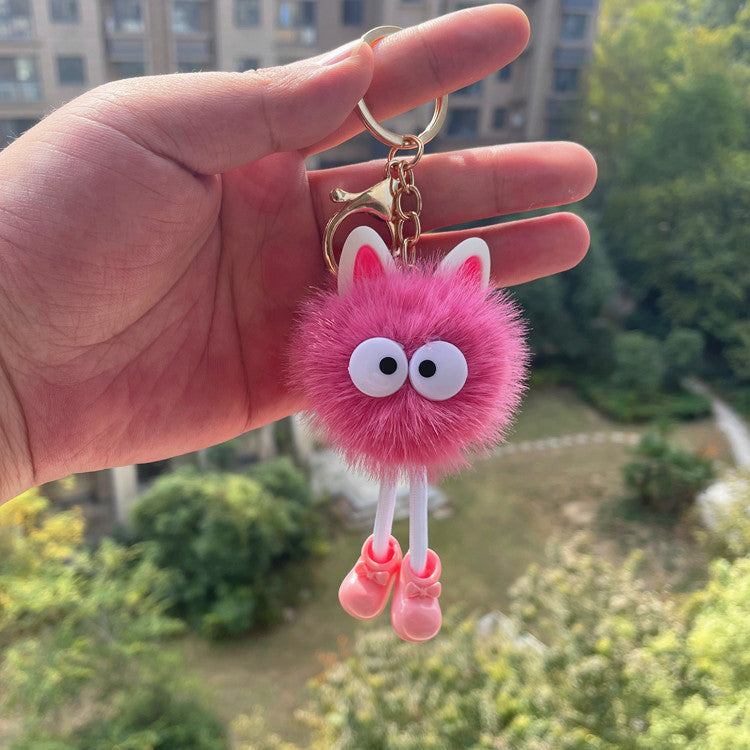 Wholesale Cute Cartoon Plush Doll Small Briquette Keychain